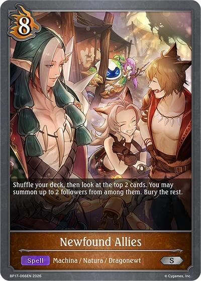Newfound Allies - BP17: Convergent Destinies Shadowverse spoiler