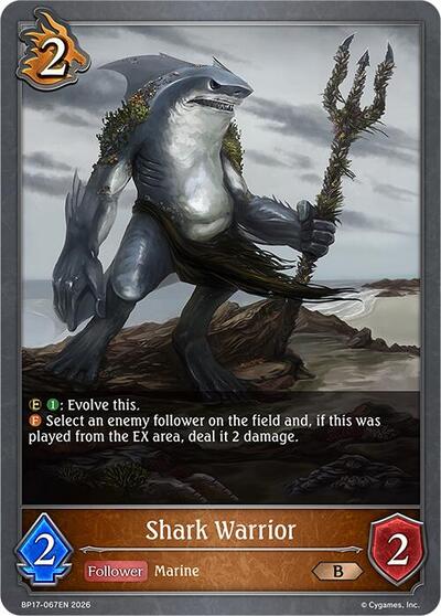 Shark Warrior - BP17: Convergent Destinies Shadowverse spoiler