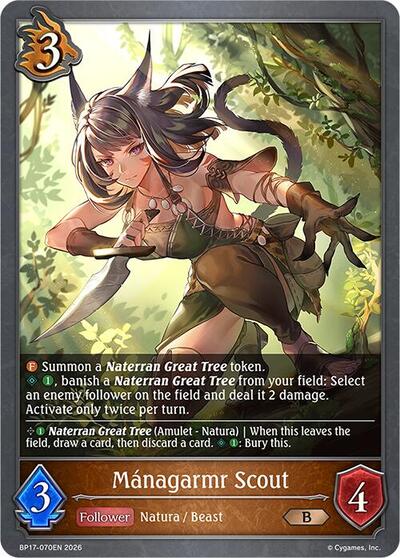 Managarmr Scout - BP17: Convergent Destinies Shadowverse spoiler