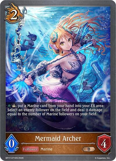 Mermaid Archer - BP17: Convergent Destinies Shadowverse spoiler