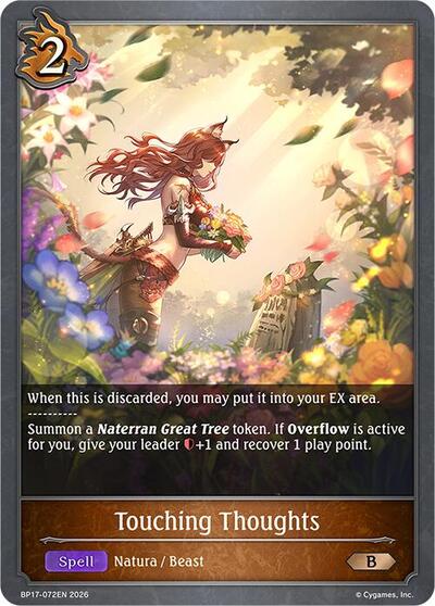 Touching Thoughts - BP17: Convergent Destinies Shadowverse spoiler