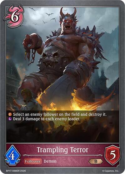 Trampling Terror - BP17: Convergent Destinies Shadowverse spoiler