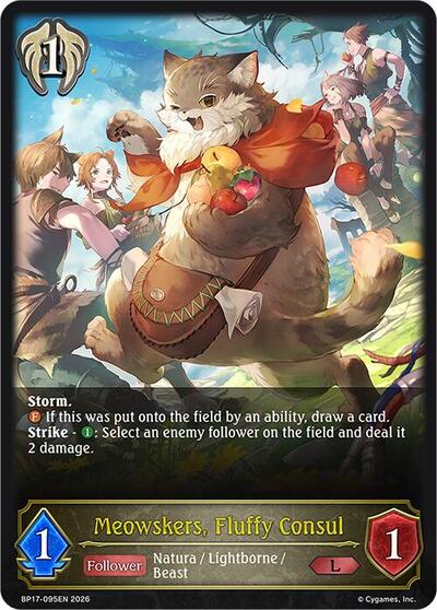 Meowskers, Fluffy Consul - BP17: Convergent Destinies Shadowverse spoiler