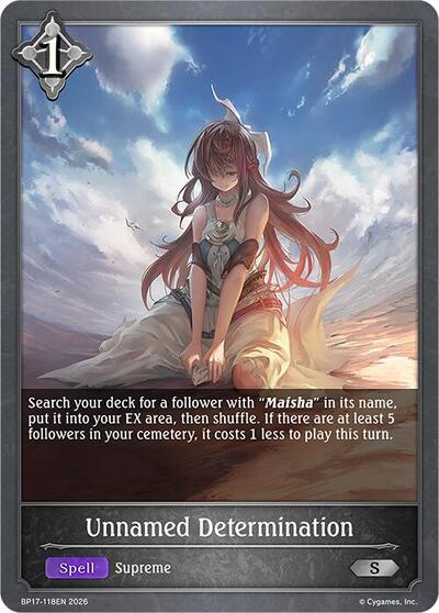 Unnamed Determination - BP17: Convergent Destinies Shadowverse spoiler