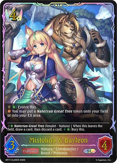 Mistolina & Bayleon (SL) - BP17: Convergent Destinies Shadowverse spoiler