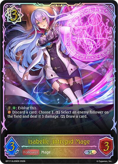 Isabelle, Intrepid Mage (SL) - BP17: Convergent Destinies Shadowverse spoiler