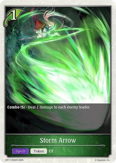 Storm Arrow - BP17: Convergent Destinies Shadowverse spoiler