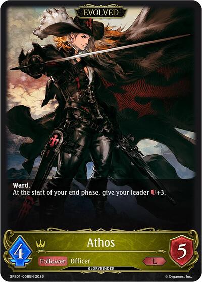 Athos (Evolved) - Glory Finder Events Shadowverse spoiler