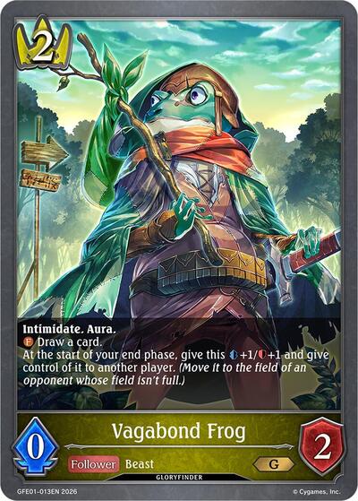 Vagabond Frog - Glory Finder Events Shadowverse spoiler