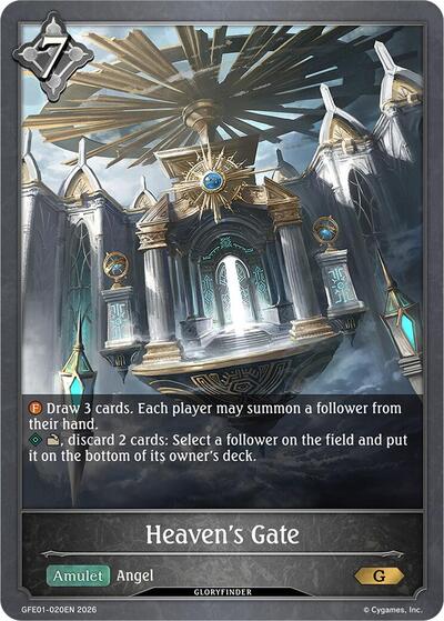 Heaven's Gate - Glory Finder Events Shadowverse spoiler