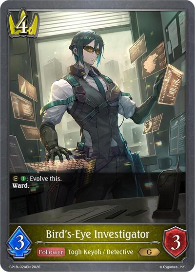 Bird's-Eye Investigator - BP18: Neometropolis Shadowverse spoiler