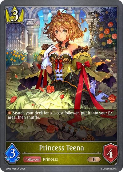 Princess Teena - BP18: Neometropolis Shadowverse spoiler