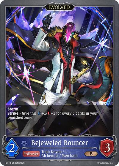 Bejeweled Bouncer (Evolved) - BP18: Neometropolis Shadowverse spoiler