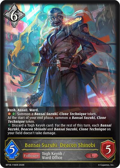Bansai Suzuki, Deacon Shinobi - BP18: Neometropolis Shadowverse spoiler