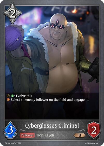 Cyberglasses Criminal - BP18: Neometropolis Shadowverse spoiler