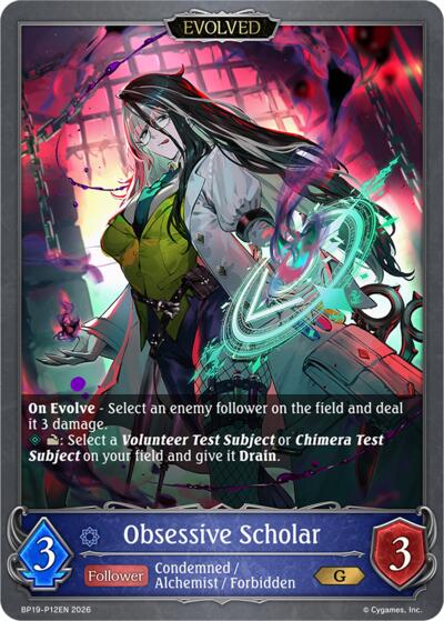 Obsessive Scholar (Evolved) - P12EN (Foil)