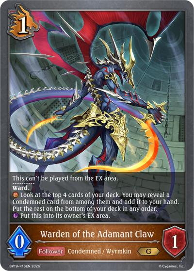 Warden of the Adamant Claw - P16EN (Foil)