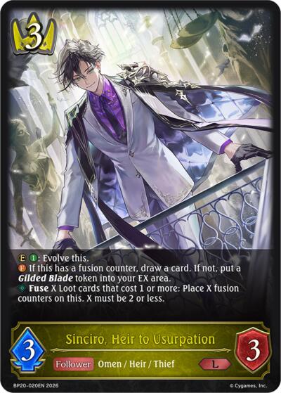 Sinciro, Heir to Usurpation