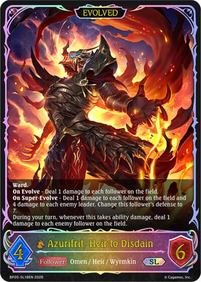 Azurifrit, Heir to Disdain (Evolved) (SL)